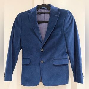 Boys Michael Kors Blue Velvet Blazer